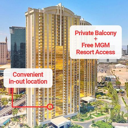 Lady Luck'S Vista - Private Balcony - Full Kitchen - Two Full Baths - Jetted Tub - Full Mgm Grand Resort Access W No Resort Fee At Mgm Signature 拉斯维加斯 外观 照片